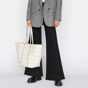 Frame Jet Set Wide Leg Pant in Sheer Noir Size 2 or 30 to 34